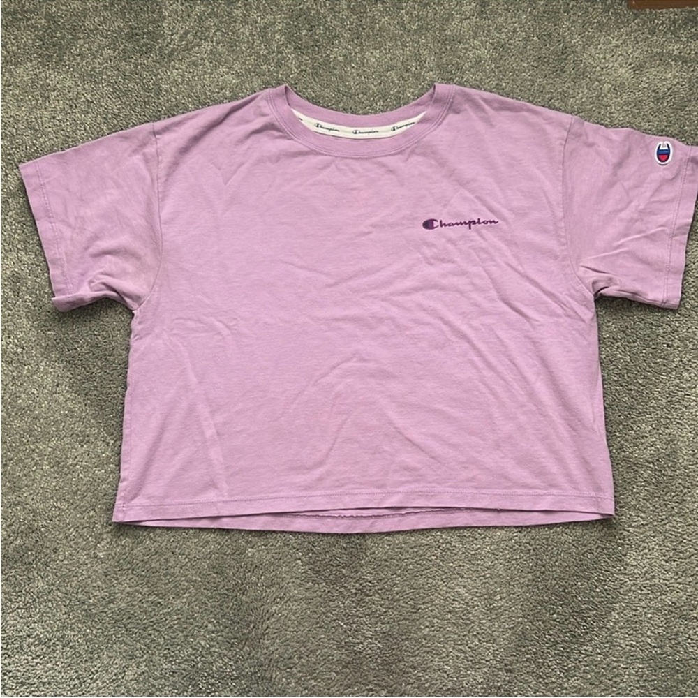 Champion Lavender Cropped Tee